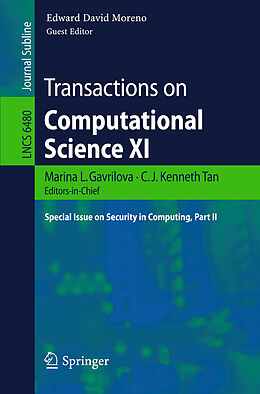 Kartonierter Einband Transactions on Computational Science XI von 