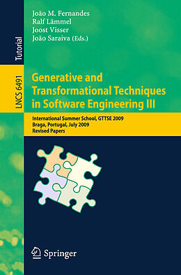Kartonierter Einband Generative and Transformational Techniques in Software Engineering III von 