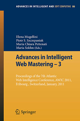 Couverture cartonnée Advances in Intelligent Web Mastering - 3 de 