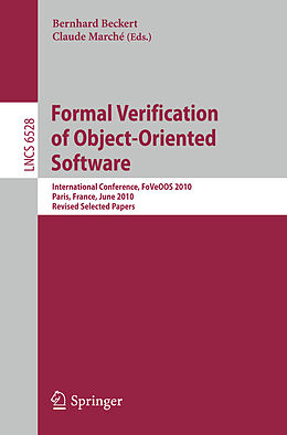 Kartonierter Einband Formal Verification of Object-Oriented Software von 
