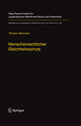 E-Book (pdf) Menschenrechtlicher Gleichheitsschutz von Tilmann Altwicker