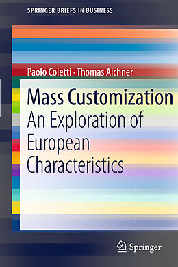 Kartonierter Einband Mass Customization von Thomas Aichner, Paolo Coletti