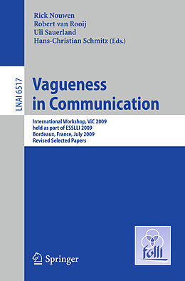 Kartonierter Einband Vagueness in Communication von 