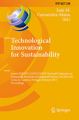 Fester Einband Technological Innovation for Sustainability von 