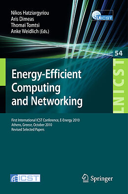Couverture cartonnée Energy-Efficient Computing and Networking de 