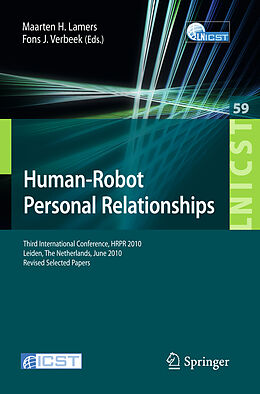 Couverture cartonnée Human-Robot Personal Relationships de 