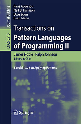 Kartonierter Einband Transactions on Pattern Languages of Programming II von 