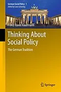 E-Book (pdf) Thinking About Social Policy von Franz-Xaver Kaufmann