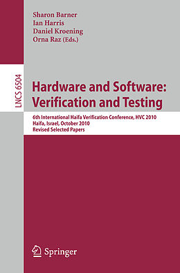Kartonierter Einband Hardware and Software: Verification and Testing von 