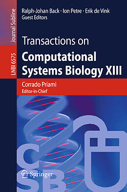 Kartonierter Einband Transactions on Computational Systems Biology XIII von 