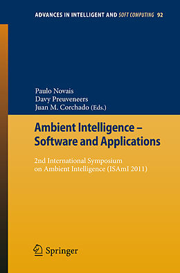 eBook (pdf) Ambient Intelligence - Software and Applications de 