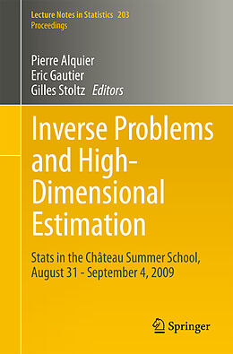 Couverture cartonnée Inverse Problems and High-Dimensional Estimation de 