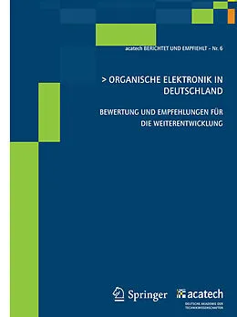 E-Book (pdf) Organische Elektronik in Deutschland von acatech - Deutsche Akademie der Technikwissenschaften