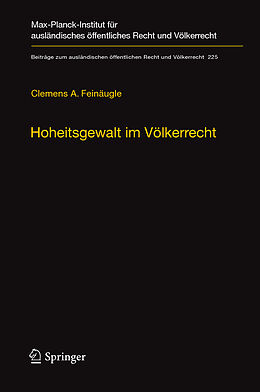 Fester Einband Hoheitsgewalt im Völkerrecht von Clemens A. Feinäugle