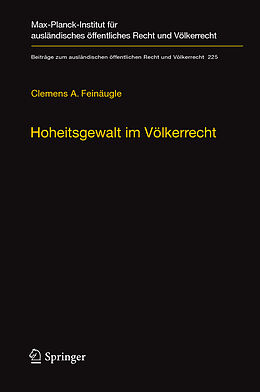 E-Book (pdf) Hoheitsgewalt im Völkerrecht von Clemens A. Feinäugle