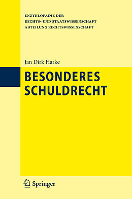 Fester Einband Besonderes Schuldrecht von Jan Dirk Harke