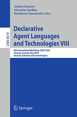 Kartonierter Einband Declarative Agent Languages and Technologies VIII von 