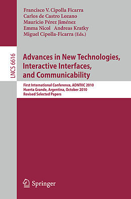 E-Book (pdf) Advances in New Technologies, Interactive Interfaces, and Communicability von 