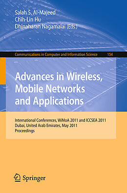Couverture cartonnée Advances in Wireless, Mobile Networks and Applications de 