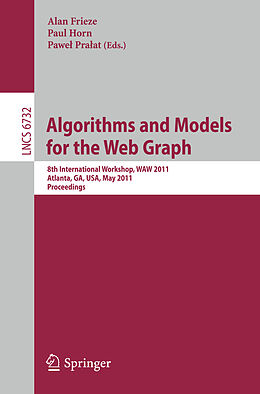 Kartonierter Einband Algorithms and Models for the Web-Graph von 