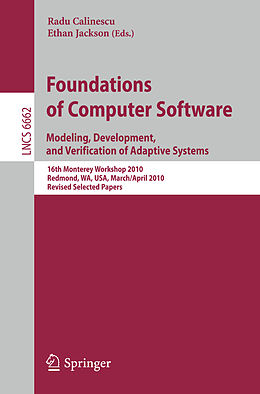 Kartonierter Einband Foundations of Computer Software von 