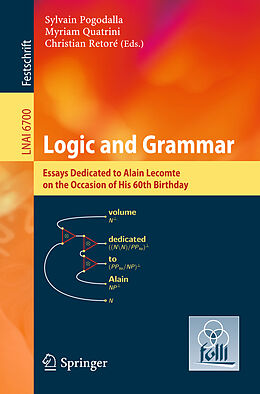 Kartonierter Einband Logic and Grammar von 