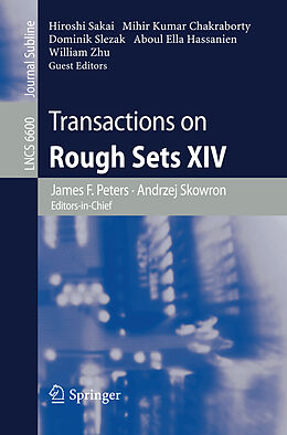 Kartonierter Einband Transactions on Rough Sets XIV von 