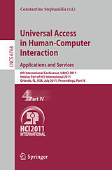 E-Book (pdf) Universal Access in Human-Computer Interaction. Applications and Services von 