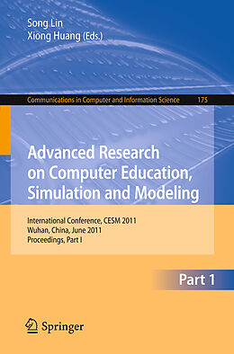 Couverture cartonnée Advanced Research on Computer Education, Simulation and Modeling de 