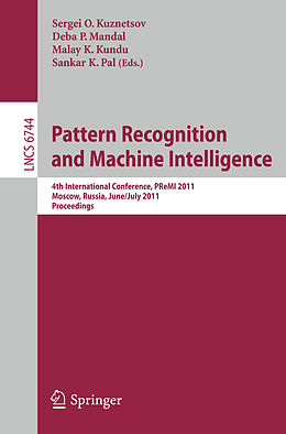 eBook (pdf) Pattern Recognition and Machine Intelligence de 