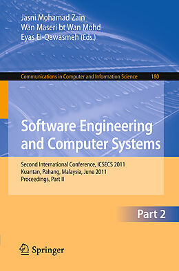 Couverture cartonnée Software Engineering and Computer Systems, Part II de 