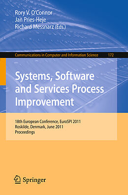 Couverture cartonnée Systems, Software and Services Process Improvement de 