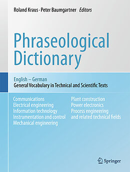 Fester Einband Phraseological Dictionary English - German von Peter Baumgartner, Roland Kraus