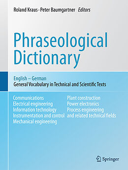 E-Book (pdf) Phraseological Dictionary English - German von Roland Kraus, Peter Baumgartner
