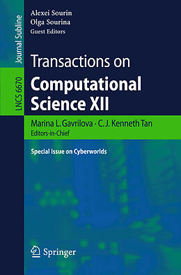 Kartonierter Einband Transactions on Computational Science XII von 