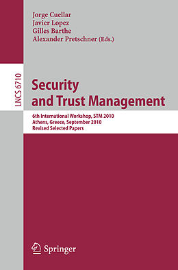 E-Book (pdf) Security and Trust Management von 