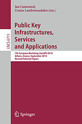 eBook (pdf) Public Key Infrastructures, Services and Applications de 