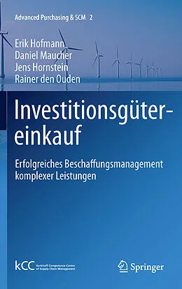 E-Book (pdf) Investitionsgütereinkauf von Erik Hofmann, Daniel Maucher, Jens Hornstein
