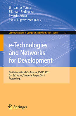 Couverture cartonnée e-Technologies and Networks for Development de 