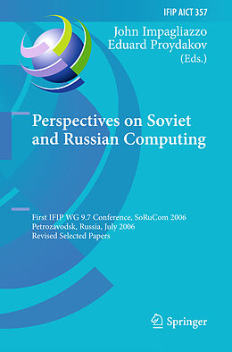 Fester Einband Perspectives on Soviet and Russian Computing von 