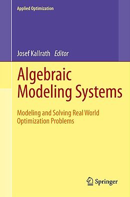 eBook (pdf) Algebraic Modeling Systems de 