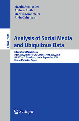 Kartonierter Einband Analysis of Social Media and Ubiquitous Data von 