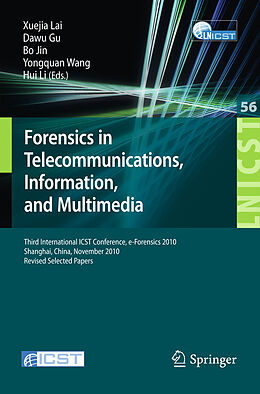 Kartonierter Einband Forensics in Telecommunications, Information and Multimedia von 