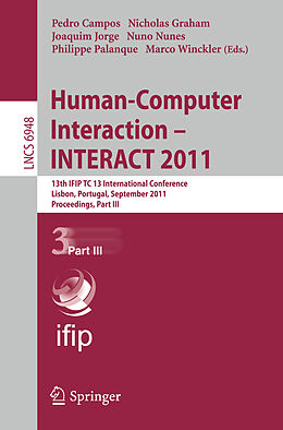 E-Book (pdf) Human-Computer Interaction -- INTERACT 2011 von 