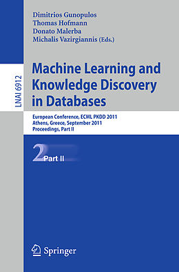 Kartonierter Einband Machine Learning and Knowledge Discovery in Databases, Part II von 