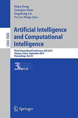 Kartonierter Einband Artificial Intelligence and Computational Intelligence. Pt.3 von 