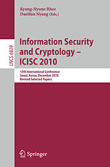 E-Book (pdf) Information Security and Cryptology - ICISC 2010 von 