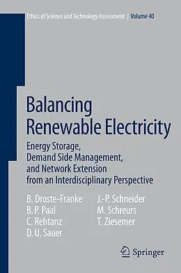 E-Book (pdf) Balancing Renewable Electricity von Bert Droste-Franke, Boris P. Paal, Christian Rehtanz