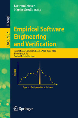 Kartonierter Einband Empirical Software Engineering and Verification von 