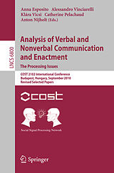 eBook (pdf) Analysis of Verbal and Nonverbal Communication and Enactment.The Processing Issues de 